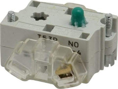 Eaton Cutler-Hammer - 0.5 Amp, Electrical Switch Contact Block - 120 VAC/VDC, Pressure Terminal, 30-1/2mm Hole, For Use with E34 Operators, Standard 10250T - Apex Tool & Supply