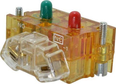 Eaton Cutler-Hammer - NO/NC, Electrical Switch Contact Block - 120 VAC/VDC, 30-1/2mm Hole, For Use with Cutler-Hammer 30mm Pushbuttons Switches - Apex Tool & Supply