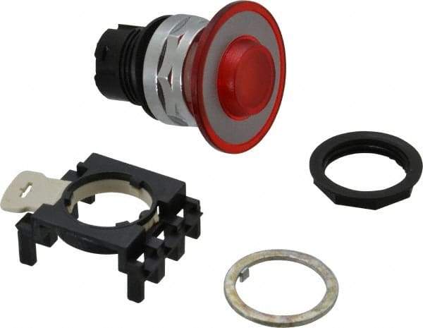 Eaton Cutler-Hammer - Pushbutton Switch Lens - Red, Round Button, Illuminated - Apex Tool & Supply