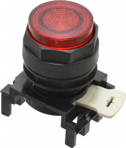 Eaton Cutler-Hammer - 25mm Mount Hole, Extended Straight, Pushbutton Switch Only - Round, Red Pushbutton, Illuminated, Momentary (MO) - Apex Tool & Supply