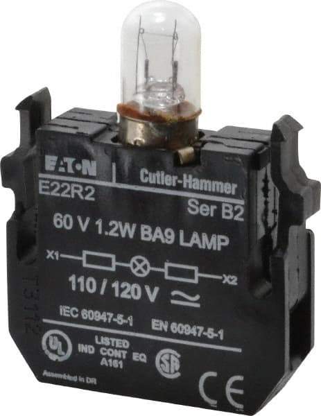 Eaton Cutler-Hammer - 120 VAC/VDC Incandescent Indicating Light - Apex Tool & Supply
