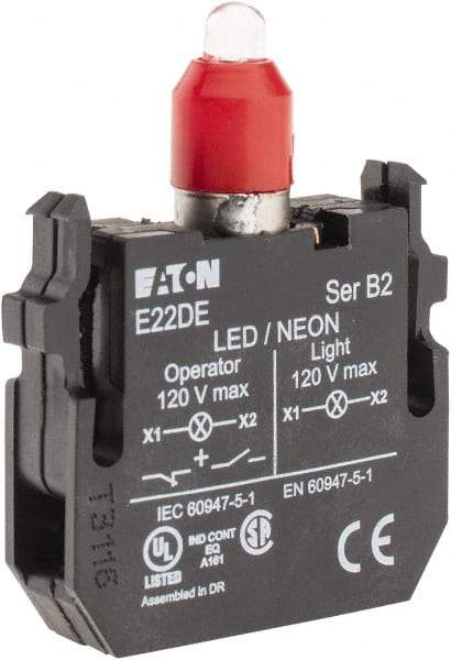 Eaton Cutler-Hammer - 24 VAC/VDC Red Lens LED Indicating Light - Apex Tool & Supply