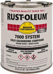 Rust-Oleum - 1 Qt Zinc Cold Galvanizing Compound - Comes in Pail - Apex Tool & Supply