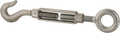 Made in USA - 4,200 Lb Load Limit, 1" Thread Diam, 6" Take Up, Steel Hook & Eye Turnbuckle - 21-1/4" Closed Length - Apex Tool & Supply