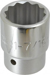 Proto - 1-7/16", 1" Drive, Standard Hand Socket - 12 Points, 2-3/4" OAL - Apex Tool & Supply