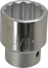 Proto - 1-5/8", 1" Drive, Standard Hand Socket - 12 Points, 3-1/4" OAL - Apex Tool & Supply