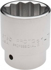 Proto - 1-7/8", 1" Drive, Standard Hand Socket - 12 Points, 3-5/16" OAL - Apex Tool & Supply