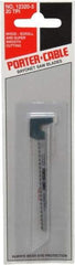 Porter-Cable - 3" Long, 20 Teeth per Inch, Carbon Steel Jig Saw Blade - Toothed Edge, 3/16" Wide x 0.048" Thick, Hook Shank, Ground Taper Tooth Set - Apex Tool & Supply