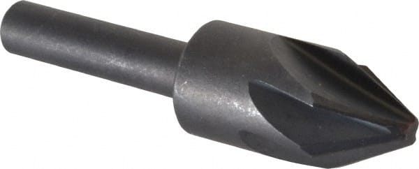 Keo - 1/2" Head Diam, 1/4" Shank Diam, 6 Flute 60° High Speed Steel Countersink - Apex Tool & Supply