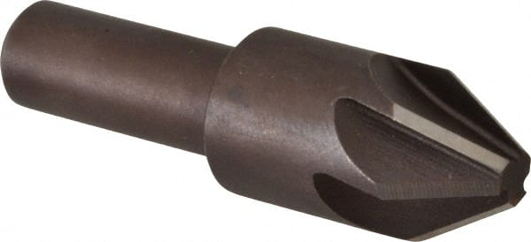 Keo - 3/4" Head Diam, 1/2" Shank Diam, 6 Flute 60° High Speed Steel Countersink - Apex Tool & Supply