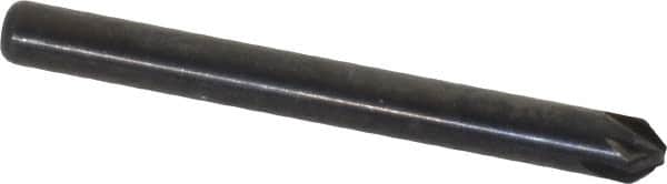 Keo - 1/8" Head Diam, 1/8" Shank Diam, 6 Flute 82° High Speed Steel Countersink - Apex Tool & Supply