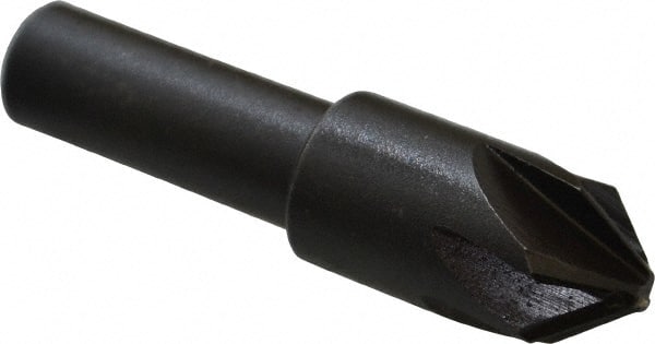 Keo - 1/2" Head Diam, 3/8" Shank Diam, 6 Flute 82° High Speed Steel Countersink - Apex Tool & Supply