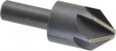Keo - 1" Head Diam, 1/2" Shank Diam, 6 Flute 82° High Speed Steel Countersink - Bright Finish, 2-3/4" OAL, Single End, Straight Shank, Right Hand Cut - Apex Tool & Supply