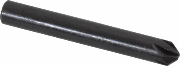 Keo - 3/16" Head Diam, 3/16" Shank Diam, 6 Flute 90° High Speed Steel Countersink - Apex Tool & Supply