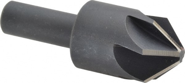 Keo - 1" Head Diam, 1/2" Shank Diam, 6 Flute 90° High Speed Steel Countersink - Apex Tool & Supply