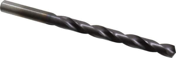 Chicago-Latrobe - Letter O 135° High Speed Steel Jobber Drill - TiAlN Finish, Right Hand Cut, Spiral Flute, Straight Shank, 4-1/2" OAL, Split Point - Apex Tool & Supply