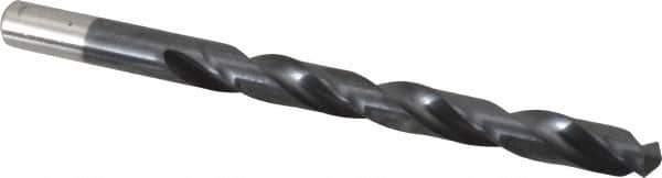 Chicago-Latrobe - Letter Q 135° High Speed Steel Jobber Drill - TiAlN Finish, Right Hand Cut, Spiral Flute, Straight Shank, 4-3/4" OAL, Split Point - Apex Tool & Supply