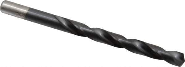 Chicago-Latrobe - Letter S 135° High Speed Steel Jobber Drill - TiAlN Finish, Right Hand Cut, Spiral Flute, Straight Shank, 4-7/8" OAL, Split Point - Apex Tool & Supply