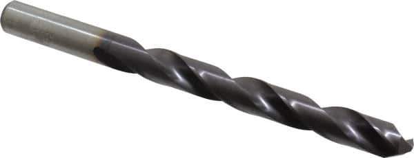 Chicago-Latrobe - Letter Z 135° High Speed Steel Jobber Drill - TiAlN Finish, Right Hand Cut, Spiral Flute, Straight Shank, 5-1/4" OAL, Split Point - Apex Tool & Supply