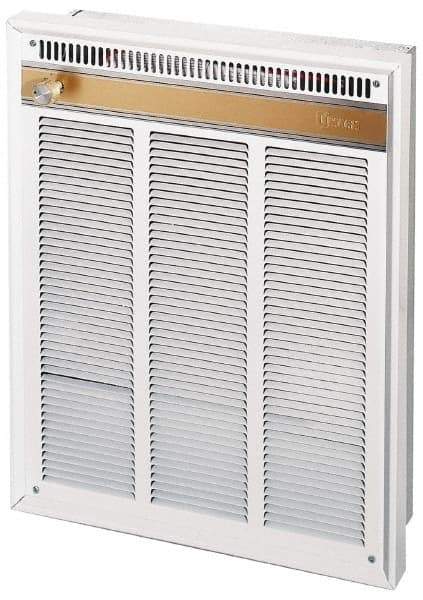 Marley - 277, 240 Volt, 4,000, 3,000 Watt, 100 CFM, 13,650 Max BTU, Commercial Wall Heater - 14-5/16 Wide x 3-7/8 Deep x 18-1/4 High - Apex Tool & Supply