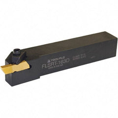 Tool-Flo - FLSRT, External, Right Hand, 0.56" Max Depth of Cut, Indexable Grooving Tool Holder - FLGT-4R Insert Compatibility, 1-1/4" Shank Height, 1-1/4" Shank Width, 6" OAL - Apex Tool & Supply