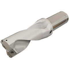Iscar - 1.13" Max Drill Depth, 2xD, 9/16" Diam, Indexable Insert Drill - 2 Inserts, 3/4" Shank Diam, Straight Shank - Apex Tool & Supply