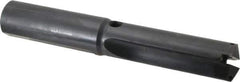 Allied Machine and Engineering - Series 2.5, 1-3/16 to 1-3/8" Diam, 1-1/4" Diam Straight Shank, Straight Flute Spade Drill - 3-3/8" Max Depth, 4-41/64" Body Length, 8" OAL, Short Length, Through Coolant - Apex Tool & Supply