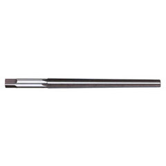 Titan USA - Taper Pin Reamers; Taper Pin Size (Number): #6 (Wire); Small End Diameter (Decimal Inch): 0.2773 ; Reamer Diameter (Decimal Inch): 0.3540 ; Flute Type: Straight ; Shank Type: Straight ; Overall Length (Inch): 5-7/16 - Exact Industrial Supply