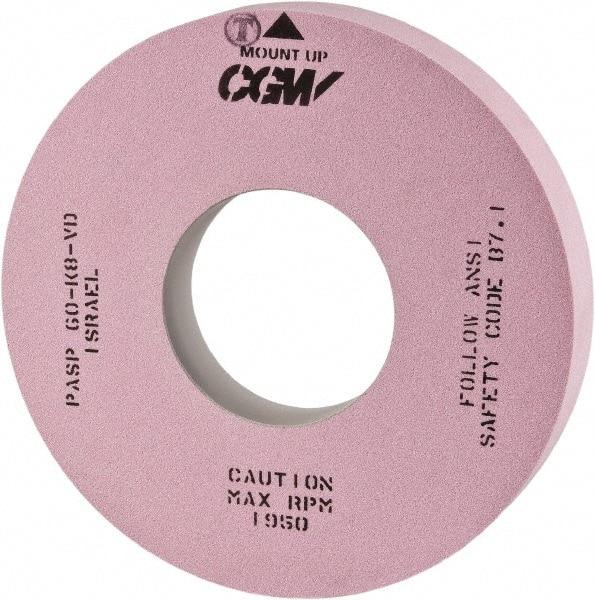 Camel Grinding Wheels - 20" Diam x 8" Hole x 3" Wide Centerless & Cylindrical Grinding Wheel - 60 Grit, Aluminum Oxide, Type 1, Vitrified Bond, No Recess - Apex Tool & Supply