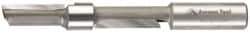 Amana Tool - 1/2" Diam, 1/2" Shank Diam, 1-1/8" Length of Cut, 2 Flute Straight Plunge Router Bit - 4-1/4" Overall Length, Piloted, Carbide Tipped - Apex Tool & Supply