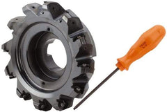 Kennametal - 12 Inserts, 6.748" Cutter Diam, 0.087" Max Depth of Cut, Indexable High-Feed Face Mill - 2" Arbor Hole Diam, 2.4" High, KSHR Toolholder, HNGJ 0905.. Inserts, Series Dodeka High-Feed - Apex Tool & Supply