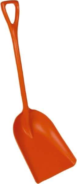 Remco - 17-1/8" High Square Plastic Shovel - 27" Long D-Grip Handle - Apex Tool & Supply