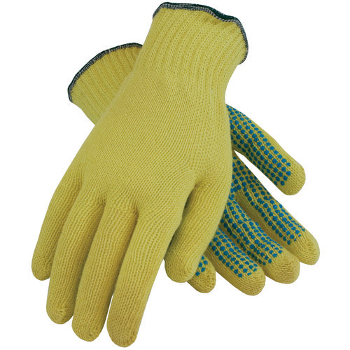 ‎08-K300PD/L Gloves w/Kevlar Brand - 100% Kevlar - 7 Gauge - M. Wgt - ANSI2 - Dots 1 Side - Exact Industrial Supply