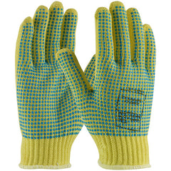 ‎08-K350PDD/L Gloves w/Kevlar Brand - 100% Kevlar - 7 Gg - M. Wgt - ANSI2 Dots 2 Sides/Extended Cuff - Exact Industrial Supply