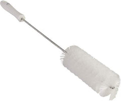 Vikan - 2" Diam Polyester Valve Brush - 19-5/8" OAL, 5-15/16" Head Length, Polypropylene & Stainless Steel Handle - Apex Tool & Supply