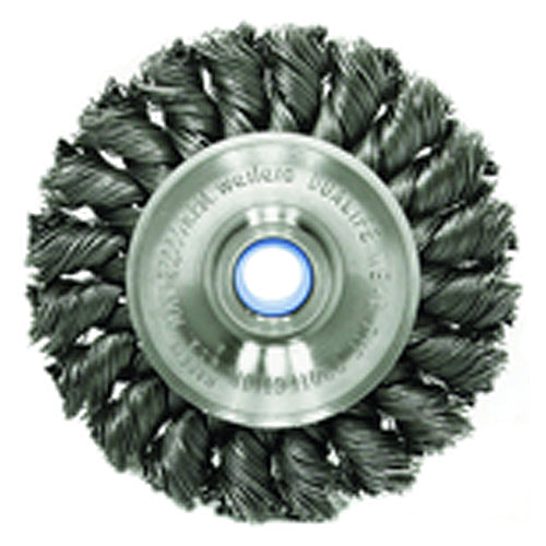 ‎3″ Diameter-3/8″-1/2″ Arbor Hole - Knot Twist Steel Wire Straight Wheel - Apex Tool & Supply