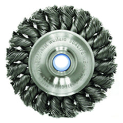 ‎3″ Diameter-3/8″-1/2″ Arbor Hole - Knot Twist Steel Wire Straight Wheel - Apex Tool & Supply