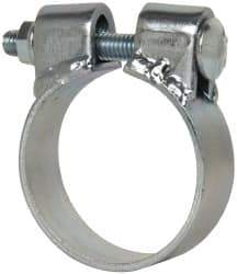 Made in USA - 2.67" ID, Steel Zinc Plated BCE Band Style Clamp - 0.12" Thick, 2-1/2" Hose - Apex Tool & Supply