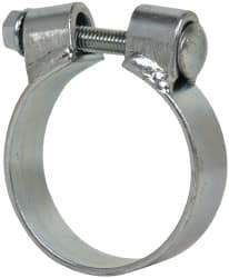 Made in USA - 2.92" ID, Steel Zinc Plated BCE Band Style Clamp - 0.12" Thick, 2-3/4" Hose - Apex Tool & Supply
