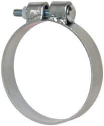 Made in USA - 4.67" ID, Steel Zinc Plated BCE Band Style Clamp - 0.12" Thick, 4-1/2" Hose - Apex Tool & Supply