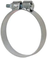 Made in USA - 4.67" ID, Steel Zinc Plated BCE Band Style Clamp - 0.12" Thick, 4-1/2" Hose - Apex Tool & Supply
