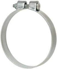 Made in USA - 6.17" ID, Steel Zinc Plated BCE Band Style Clamp - 0.12" Thick, 6" Hose - Apex Tool & Supply