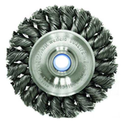 ‎3″ Standard Twist Knot Wire Wheel, .014″ Steel Fill, 1/2″-3/8″ Arbor Hole, Retail Pack - Apex Tool & Supply