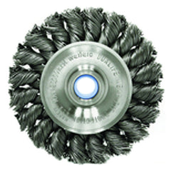‎3″ Diameter-3/8″-1/2″ Arbor Hole - Knot Twist Steel Wire Straight Wheel - Apex Tool & Supply