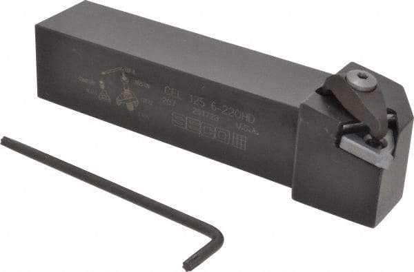 Seco - External Thread, Left Hand Cut, 1-1/4" Shank Width x 1-1/4" Shank Height Indexable Threading Toolholder - 6" OAL, 22EL Insert Compatibility, CE Toolholder, Series Snap Tap - Apex Tool & Supply