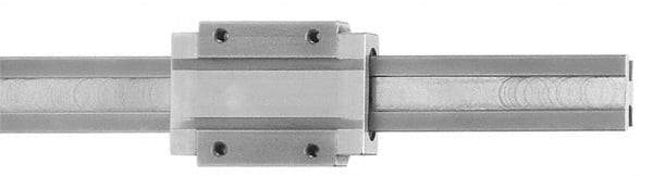 Igus - 500mm OAL x 15mm Overall Width x Self Lubricated Linear Guide Systems - 40mm Between Holes - Apex Tool & Supply