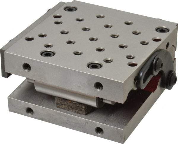 Suburban Tool - 4" Long x 4" Wide x 2" High, Precision Steel Sine Plate - Square to within 0.0002", 0.0002" Tolerance, 3/8-16 Hole - Apex Tool & Supply