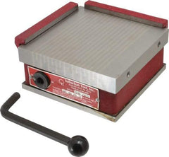 Suburban Tool - Fine Pole Square Permanent Magnetic Block Chuck - 6" Long x 6" Wide x 2-5/8" High, Ceramic - Apex Tool & Supply