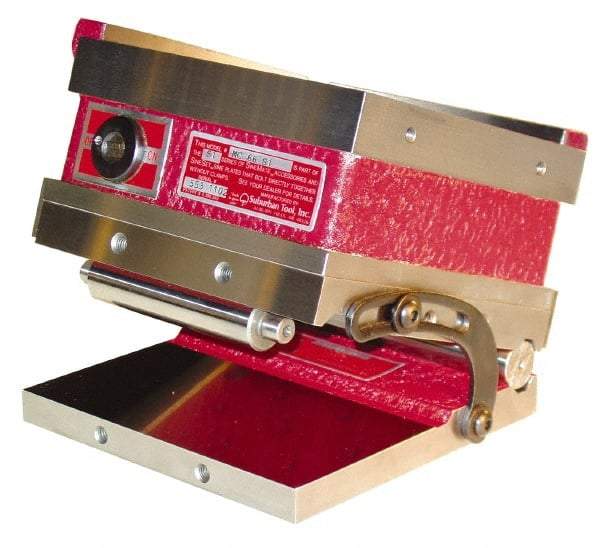 Suburban Tool - 6" Long x 12" Wide x 5-1/4" High, Series S2, Standard Pole, Sine Plate & Magnetic Chuck Combo - 0.0002" Tolerance, Square to 0.0003" - Apex Tool & Supply