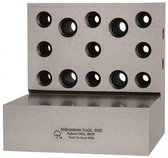 Suburban Tool - 4" Wide x 4" Deep x 4" High Steel Precision-Ground Angle Plate - Apex Tool & Supply